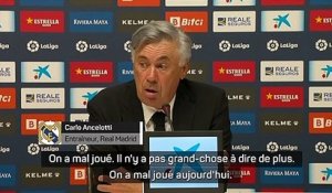 8e j. - Ancelotti : "Le pire match depuis que je suis revenu au club"