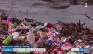 Marseille : les inondations provoquent des rivières de déchets