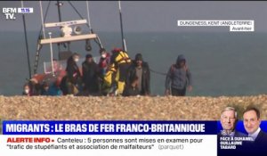 Migrants: l'image d'un bébé secouru par les garde-côtes, symbole du bras de fer franco-britanniques