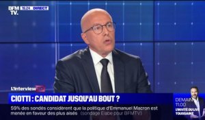 Éric Ciotti: "Je ne voterai jamais Marine Le Pen"