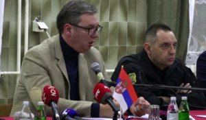 Serbie-Kosovo : "s'ils commencent à être violents, protégez-vous et nous vous soutiendrons" (Vucic)