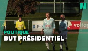 Les images de Macron footballeur pour le Variétés club de France