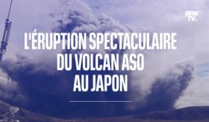 Les images de la spectaculaire éruption du volcan Aso au Japon