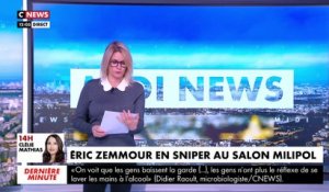 Eric Zemmour joue le sniper et provoque la polémique en visant avec humour des journalistes lors d’un salon de la sécurité: "Ca ne rigole plus là" - VIDEO