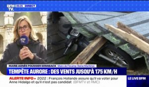 Tempête Aurore: la maire de Fécamp témoigne des dégâts provoqués par des vents allant jusqu'à 175 km/h