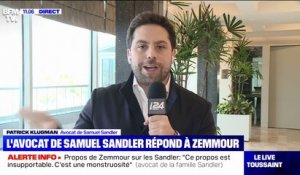 L'avocat de Samuel Sander répond à Zemmour: "S'il continue à cracher sur nos tombes, ildevra en répondre devant justice"