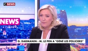 Marine Le Pen : «Je dis à Gérarld Darmanin que ses propos sont pathétiques»
