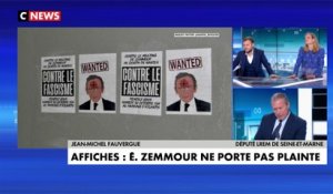 Jean-Michel Fauvergue sur les affiches visant Éric Zemmour : «C'est absolument indéfendable, il a raison de s'élever contre ça»