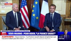 Emmanuel Macron sur la crise des sous-marins: "Les États-Unis n'étaient pas la seule partie impliquée"