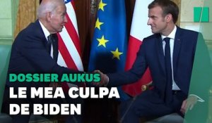 Devant Macron, Biden reconnait une "maladresse" sur le dossier des sous-marins