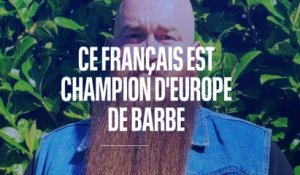 Avec sa barbe de 60 cm, Nikolas Godet est champion d'Europe