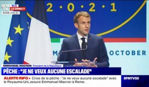 Pêche: Emmanuel Macron assure que "la balle est dans le camp des Britaniques"