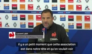 XV de France - Labit : "Il y a un moment que l'association Jalibert-Ntamack est dans notre tête"
