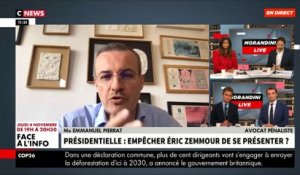 Me Emmanuel Pierrat explique dans Morandini Live pourquoi l'idée du candidat communiste, Fabien Roussel, pour rendre inéligible Eric Zemmour est "choquante" et ne tient pas la route