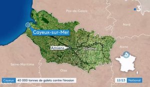 Somme : renforcement de la digue entre Le Hourdel et Cayeux-sur-Mer avant les grandes marées