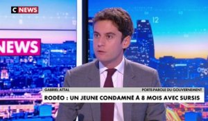 «Il faut aller plus loin dans la fermeté contre les rodéos urbains», déclare Gabriel Attal, porte-parole du gouvernement