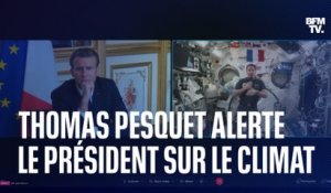 Thomas Pesquet alerte Emmanuel Macron sur les signes visibles du réchauffement climatique depuis l'ISS