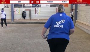 BRON vs CHARNAY tête-à-tête Championnat National des Clubs de Pétanque Féminins - 2ème Division - Groupe D à Cluses