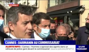 Policiers agressés à Cannes: l'assaillant est "un ressortissant qui a un passeport algérien (...) et n'a aucun casier judiciaire en France", explique Gérald Darmanin