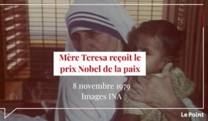 Novembre 1979 : Mère Teresa reçoit le prix Nobel de la paix