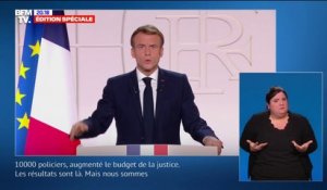 Emmanuel Macron : "Une loi de programmation pour nos sécurités intérieures est en cours de discussion"