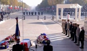 Cérémonies du 11 Novembre : revivez l'hommage rendu à Hubert Germain par Emmanuel Macron