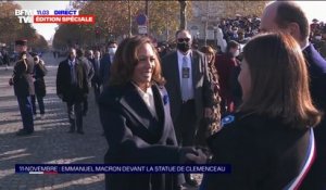 Kamala Harris, vice-présidente des États-Unis est arrivée à l'Arc de Triomphe