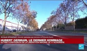 Cérémonie du 11-Novembre : le cercueil d'Hubert Germain quitte les Invalides