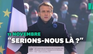 "Serions-nous là?" la puissante anaphore de Macron aux commémorations du 11 novembre