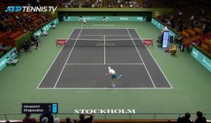 Stockholm - Le superbe point de Shapovalov