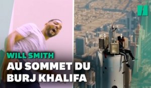 Will Smith se retrouve au sommet du Burj Khalifa à Dubai et ça n’a pas été facile