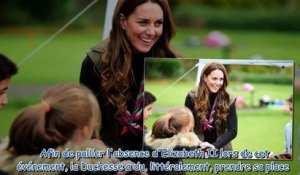 Kate Middleton déjà reine - En l'absence d'Elizabeth II, c'est elle la patronne !