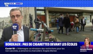 Interdiction des cigarettes devant les écoles à Bordeaux: Pierre Hurmic, le maire EELV de la ville, annonce que la mesure sera étendue "rapidement à tous les espaces qui reçoivent de jeunes enfants"