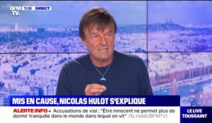 Nicolas Hulot estime que les accusations d'agressions sexuelles dont il fait l'objet sont "purement mensongères"