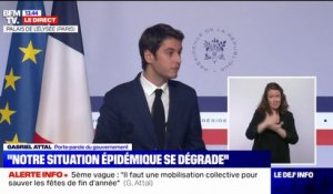 Gabriel Attal sur un passage au niveau 3 du protocole sanitaire dans les écoles: "Je n'exclus jamais rien par principe pour l'avenir"