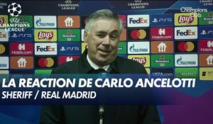 La réaction de Carlo Ancelotti après Sheriff / Real Madrid
