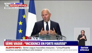 Jérôme Salomon, directeur général de la Santé: "Les personnes aujourd'hui hospitalisées sont essentiellement non-vaccinées"