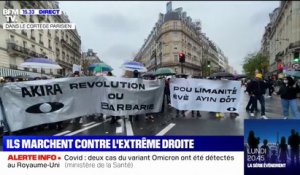 Près de 2000 personnes manifestent contre l'extrême droite à Paris