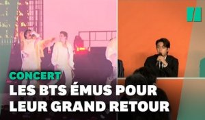 Après 2 ans sans concert, les BTS ont failli pleurer pour leur retour sur scène