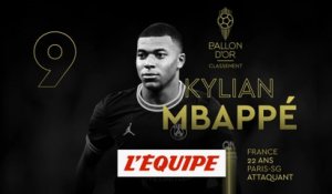 Mbappé 9e au classement - Foot - Ballon d'Or