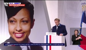 Emmanuel Macron: "Joséphine Baker mena tant de combats avec liberté, légèreté, gaieté"