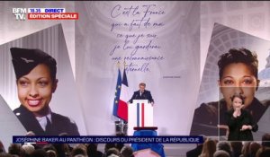 Emmanuel Macron: "En quelques années seulement, Joséphine Baker forge sa légende"