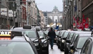 Plusieurs tunnels fermés à la suite de l'action des taxis à Bruxelles