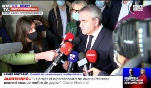 Congrès LR: Xavier Bertrand "va témoigner son soutien" à Valérie Pécresse