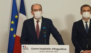 Déclaration du Premier ministre depuis le centre hospitalier d'Angoulême