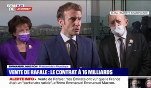 Emmanuel Macron aux Émirats Arabes Unis: "Est-ce que la France peut rester passive dans la région ? Non, je ne crois pas"