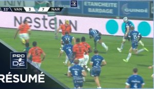PRO D2 - Résumé RC Vannes-RC Narbonnais: 13-13 - J13 - Saison 2021/2022