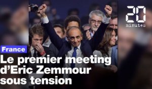 Premier meeting d'Eric Zemour sous tension