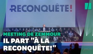 Lors de son meeting, Éric Zemmour lance son parti "Reconquête!"
