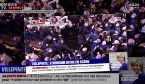 Eric Zemmour agressé en arrivant sur la scène pour son meeting à Villepinte (vidéo)